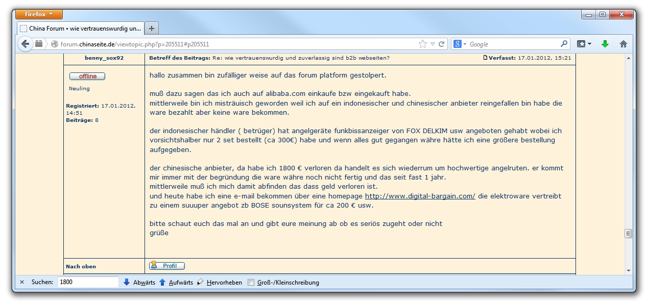 Wahrheit über Alibaba