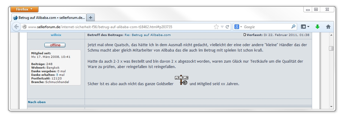 Wahrheit über Alibaba